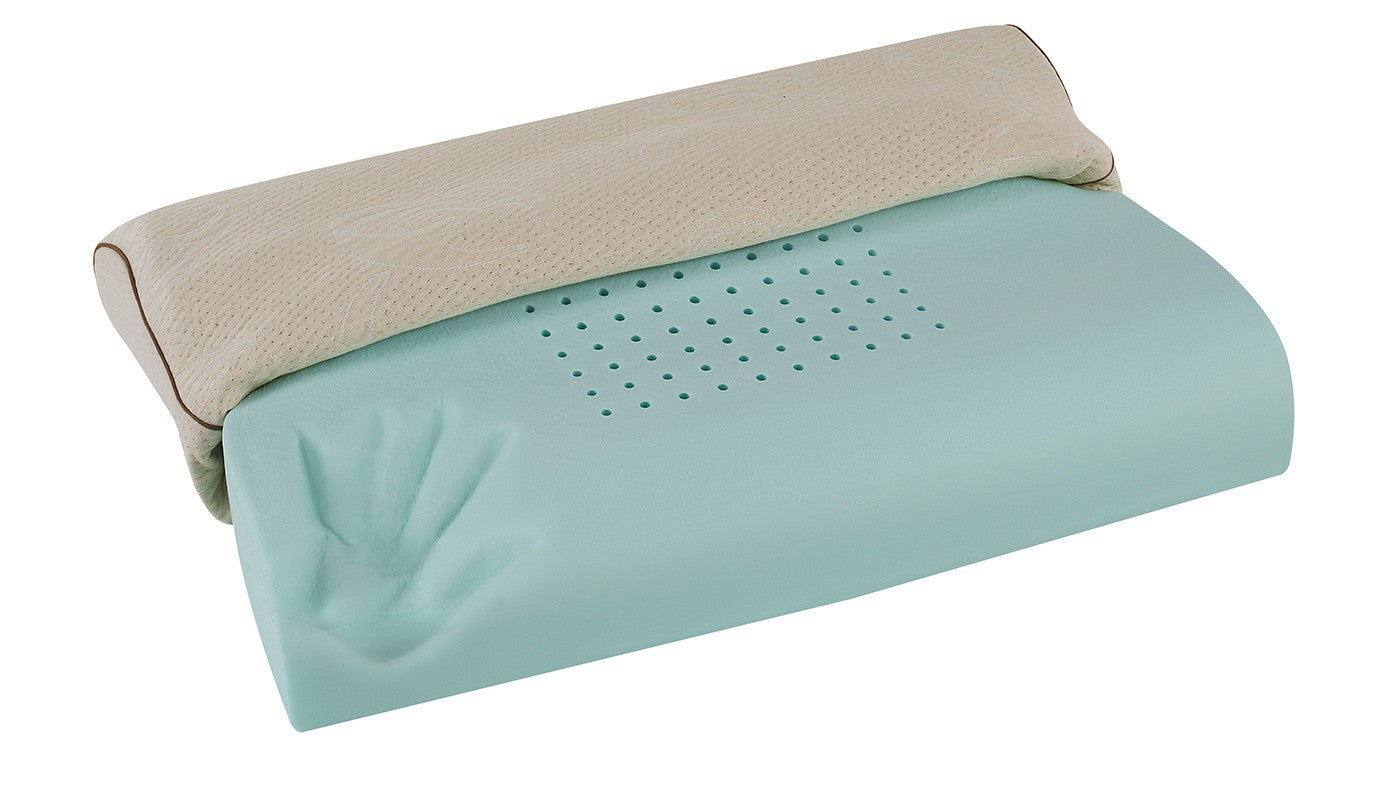 Anatomický vankúš z pamäťovej peny Geomemory Aloe pre zdravý spánok Cotton Deluxe Wave